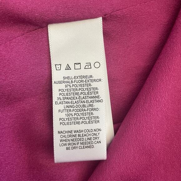 *NWT Dress The Population Alondra Blouson Tank Pencil Skirt Midi Dress Pink S - Picture 6 of 9